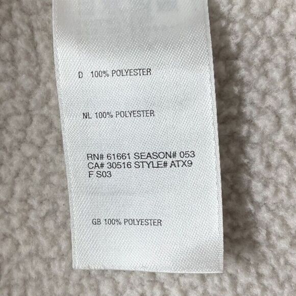 NORTH FACE Jacket Womens Large Purple Faux Suede Kanten Sherpa Lining A5 Series - Picture 9 of 10